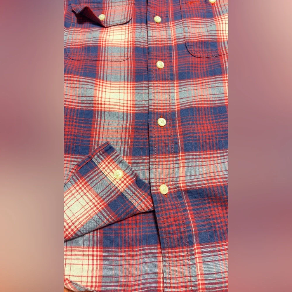 Polo Ralph Lauren Boys Shirt Size 5 Classic Plaid Long Sleeve Button Down